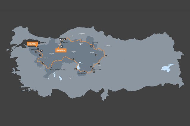 TransAnatolia 2025 Rotası TransAnatolia 2025 Rotası